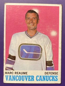 Marc Reaume - Canucks 1970 - 71 #119 Topps Hockey Card - Fair Filler see pics - Picture 1 of 2