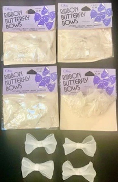 Винтажные ленточные банты-бабочки. Около 1950-х гг. Пять упаковок - Изображение 1 из 3