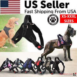 No Pull Dog Pet Harness Adjustable Control Vest Dogs Reflective XS S M Large XXL - Picture 1 of 45