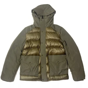 CP COMPANY Mens DD Shell Full Zip Nylon Down Puffer Jacket Olive Green 54 2XL - Picture 1 of 11