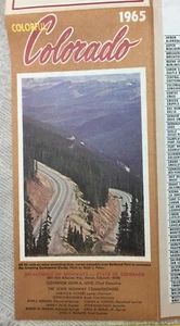 1965 Colorful Colorado Highway Glove Box Road Map  - Bild 1 von 3