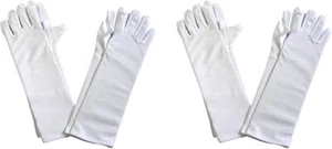 GIRLS TODDLER GLOVES EASTER WEDDING TEAPARTY DRESS UP 2 SETS WHITE NEW - Picture 1 of 1