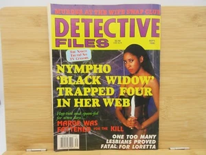 Detective Files Magazine September SEP 1996 Nympho Black Widow ~ Wife Swap Club - Picture 1 of 3