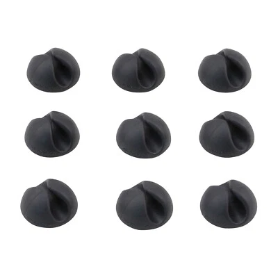 BLUELOUNGE® CableDrop Mini Multipurpose Cable Clips, 9 Count (Black) - Image 1 of 4