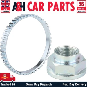 Fits MAZDA MX-5 MK3 [2005-2014] REAR ABS RELUCTOR RING+SPINDLE NUT 1.8L 2.0L - Picture 1 of 5