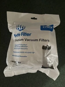2 Pack Eureka DCF4 DCF18 Fette Filter Premium Washable Reusable Vacuum Filter - Picture 1 of 5