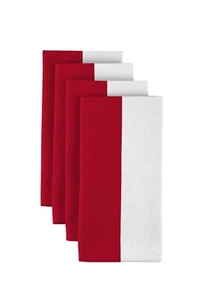 Red & White Cabana Stripe 18" x 18" Napkins 1 Dozen - Picture 1 of 1