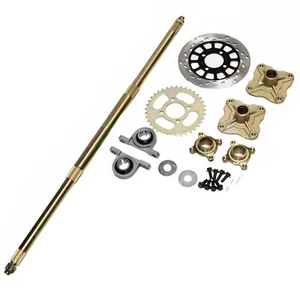 815mm 25mm Go Kart Rear Axle kit Hubs Brake disc Sprocket Drift Trike Buggy - Picture 1 of 11