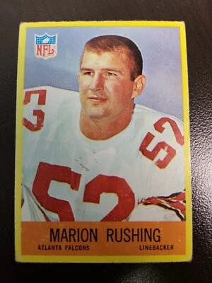 1967 PHILADELPHIA Marion Rushing card #9 - Image 1 of 2