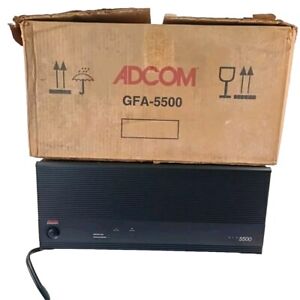 🚨 ADCOM GFA-5500 VINTAGE HIGH CURRENT STEREO POWER Amplifier  Fully Operarional