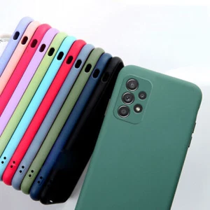 For Samsung S20 S21 Plus Note20 Ultra S10E S9 S8 Liquid Silicone Soft Case Cover - Picture 1 of 17