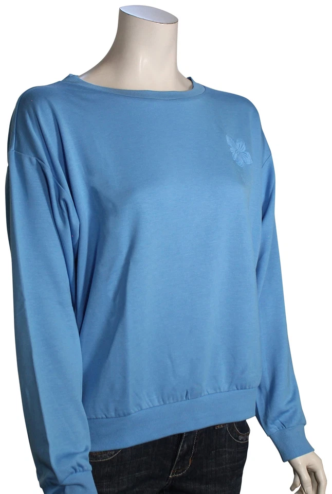 Roxy Surfing By Moonlight Pullover Sweatshirt - Azure Blue - New - Image 1 of 1
