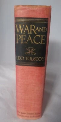 WAR and PEACE Inner Sanctum First Edition 1942 Leo Tolstoy with Reader's Guide - Image 1 of 4
