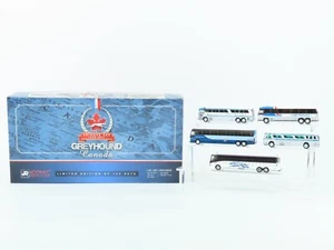 1:87 Iconic Replicas 87-0341-B Die-Cast Greyhound Canada Tribute 5-Bus Set - Picture 1 of 22