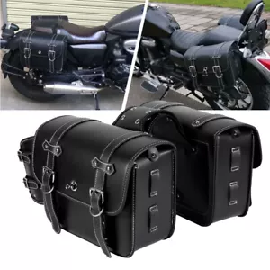 Alforjas de motocicleta bolsas laterales para Harley Dyna Super Wide Glide FXDWG/Low Rider - Imagen 1 de 12