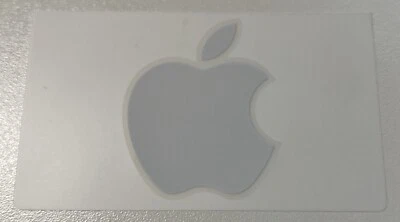 Apple Sticker Aufkleber groß weiß - Bild 1 von 3