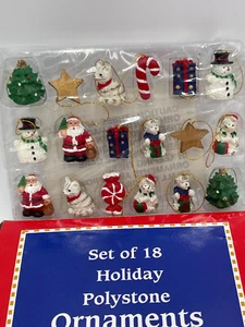 Vintage Giftco Inc. Set of 18 Miniature Toyland Ornaments With Original Box NOS - Picture 1 of 6