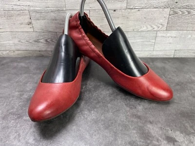 Korks by Kork-Ease Julie Women Shoes Red 8M Leather Slip On Comfort Ballet Flats - Image 1 of 4