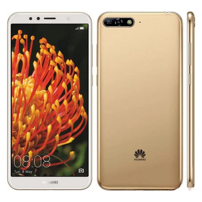 Huawei Y6 2018 ATU-L21 Smartphone Mobile UNLOCKED 16GB Android 8 4G NFC Gold - Image 1 of 4