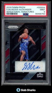 2018 PANINI PRIZM SHAI GILGEOUS-ALEXANDER SENSATIONAL SIGNATURES AUTO RC PSA 9 - Picture 1 of 3