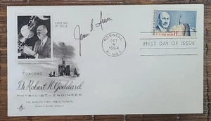 JAMES IRWIN SIGNED 1964 SPACE COVER NASA ASTRONAUT APOLLO 15 MOONWALKER JSA - Picture 1 of 3