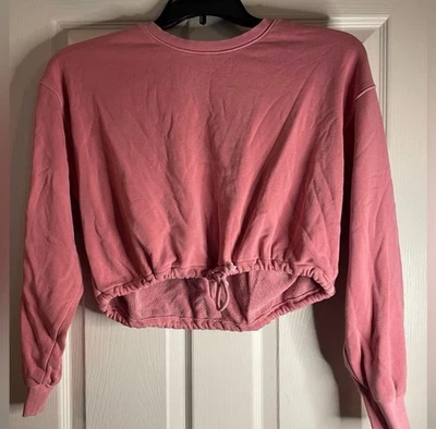 Suéter corto Forever 21 rosa manga larga - talla pequeña Foto 1 de 3