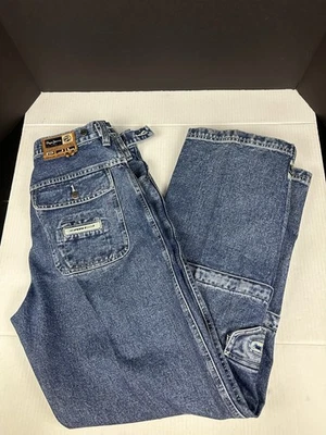 Vintage PePe Jeans 32x33 Denim Baggy Wide Leg Hip Hop Skater Stain On Leg - Image 1 of 4