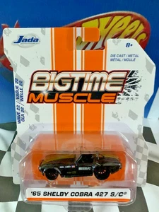 Jada Toys 2020 Bigtime Muscle 1/64 '65 Shelby Cobra 427 S/C BLACK - Picture 1 of 1