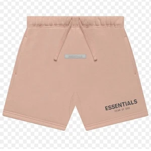 ESSENTIALS FEAR OF GOD KIDS GIRLS ESSENTIAL SWEATSHORT MATTE BLUSH 12 XL - Picture 1 of 6