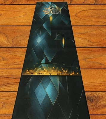 Darts Zeise Dartteppich Teppich blau / gold fürr Softdart Edart Steeldart Dart