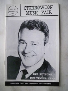 THE TENDER TRAP Playbill RED BUTTONS / LEE GRANT / ANN WEDGEWORTH Tour MA 1962 - Picture 1 of 2