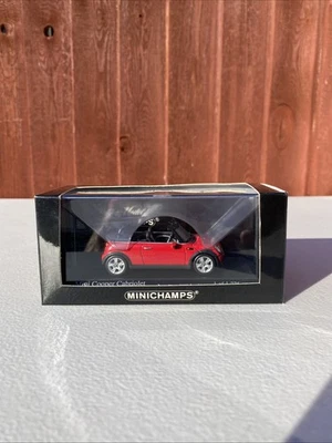 Minicamps Mini Cooper S Cabriolet Red Minichamps 1/43 Scale 1 of 1776 Limited - Image 1 of 4