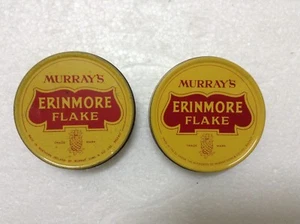 MURRAY'S ERINMORE FLAKE Pineapple Logo Pipe Tobacco Tin Container x 2pcs  #3 - Picture 1 of 7