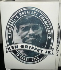 KEN GRIFFEY JR. 1996 Bleachers Card In 23Kt. Gold  in Original Box