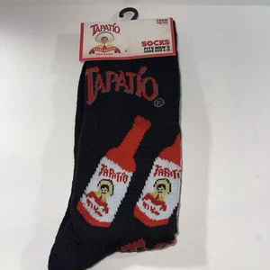Tapatio Hot Sauce Novelty Crew Socks Size 6-12 New - Picture 1 of 5