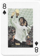BAYERN MUNICH & GERMANY - Gerd Muller  1990's Playing Card
