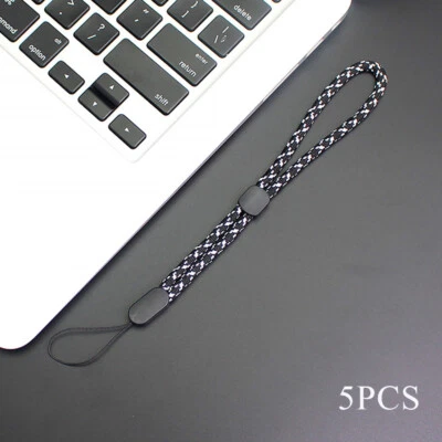 Correa de muñeca cordón de mano correa de teléfono móvil cuerda de mano cordón corto 5 piezas Foto 1 de 4