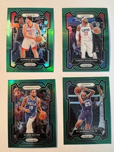 2023-24 Panini Prizm GREEN PRIZM Basketball Lot Of 4 Cards COMPLETE YOUR SET - Picture 1 of 2