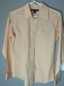 Men's Brooks Brothers Logo Long Sleeve Button Down Dress Shirt Size Large L - Picture 1 of 9
