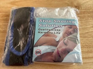 ANTI SNORING Devices Kit MOUTH GUARD SLEEP AIDS Anti Snore Chin Guard Nose Vents - Picture 1 of 11