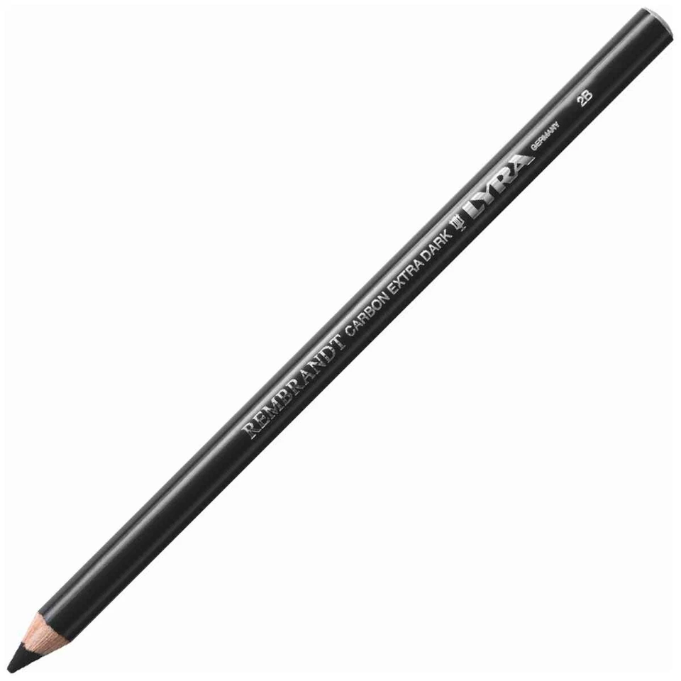LYRA Künstler Zeichenkohle Stift REMBRANDT Carbon Extra Dark 2B (weich)
