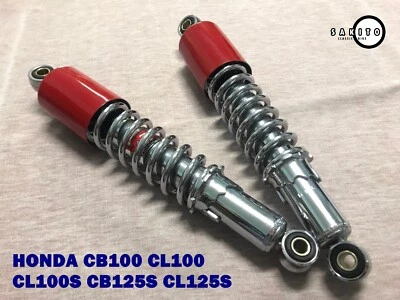 HONDA CB100 CL100 CL100S CB125S CL125S Rear RED Shock Set 320mm.**sa2380** Foto 1 de 4