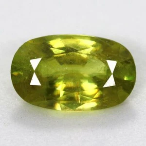 1.45 cts Natural Yellow sphene From brazil Loose Gemstone Free Shipping - Picture 1 of 2