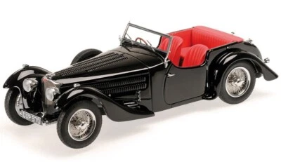 MINICHAMPS Bugatti Type 57SC Corsica Roadster Cabriolet 1938 Black 1:18 - Image 1 of 4