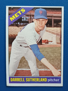 1966 Topps Baseball #191 Darrell Sutherland - New York Mets  - EX+