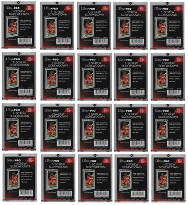 Paquete de 20 portatarjetas coleccionables Ultra Pro de 1 tornillo empotrados regulares 32 pt Foto 1 de 2