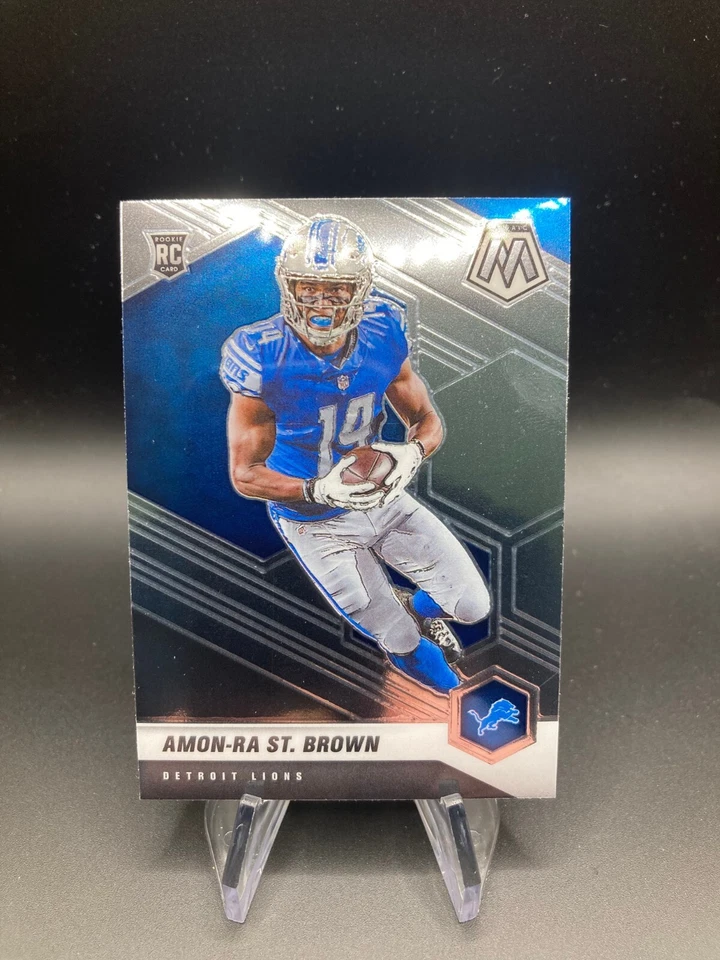 Amon-Ra St. Brown - 2021 Mosaic Football (328) ROOKIE !! Detroit Lions Star WR!! - Image 1 of 1