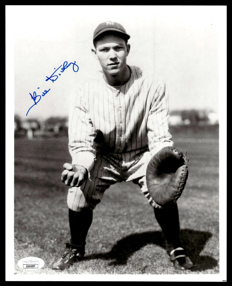 BILL DICKEY SIGNED 8X10 PHOTO -  JSA COA - NEW YORK YANKEES - Image 1 of 1