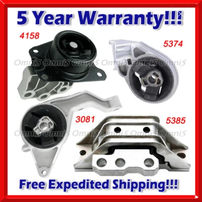 Juego de montaje de motor y transmisión M495 para Chevrolet HHR 06-11 2,2 L/08-10 2,0 L 4 piezas Foto 1 de 4