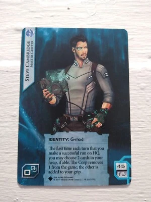 Android Netrunner - Steve Cambridge / Ayla Rahim 2-sided Promo / Alternate Art - Image 1 of 2